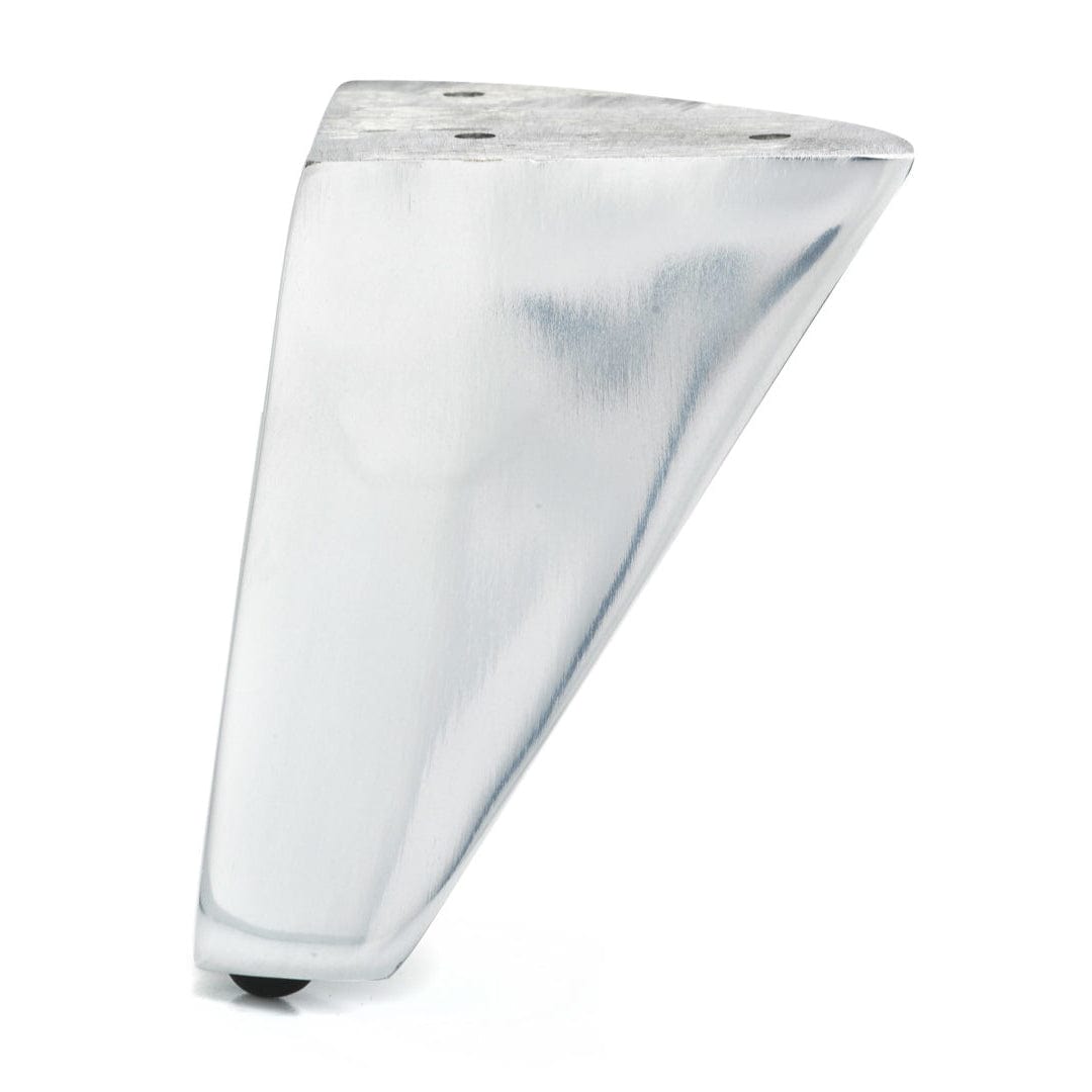 4" (102 mm) Aluminum Furniture Leg Polished Aluminum alt 0
