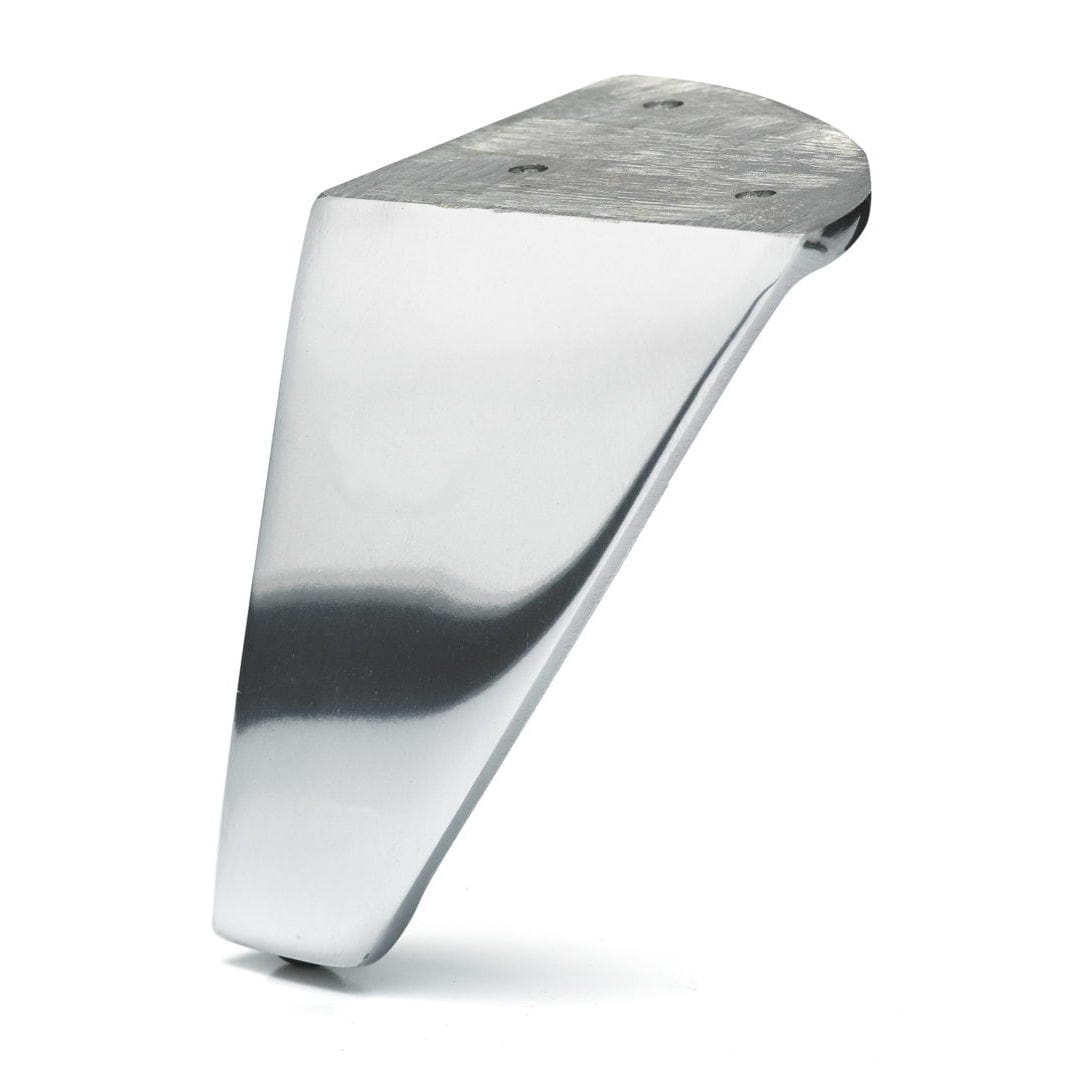 4" (102 mm) Aluminum Furniture Leg Polished Aluminum alt 0