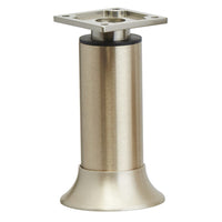3-15/16" (100 mm) Vintage Adjustable Round Leg Stainless Steel alt 0
