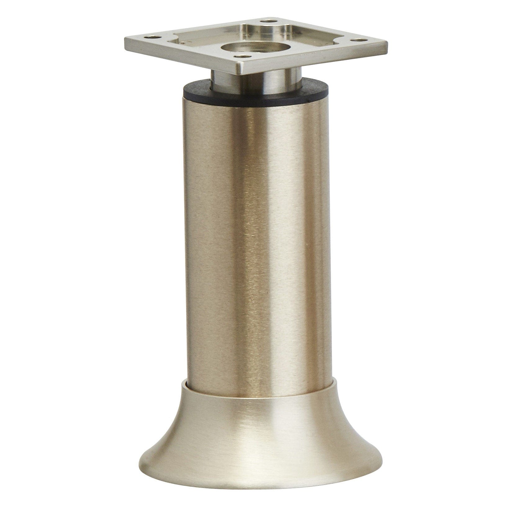 3-15/16" (100 mm) Vintage Adjustable Round Leg Stainless Steel alt 0