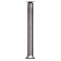 5-29/32" (150 mm) Vintage Adjustable Round Leg Rustic Iron alt 0
