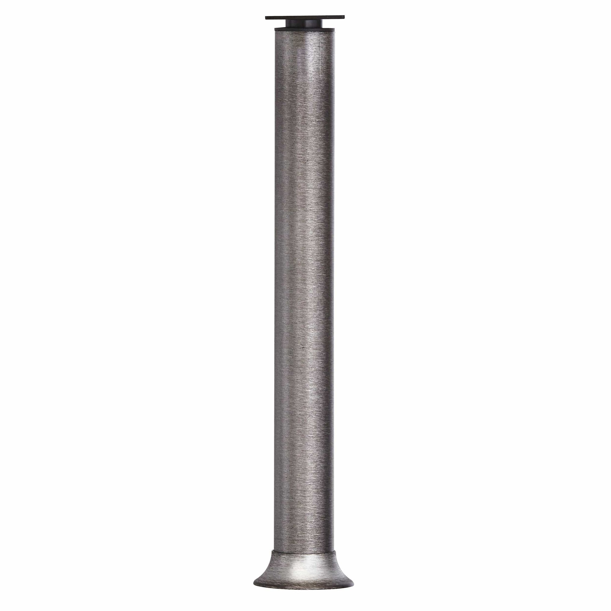 5-29/32" (150 mm) Vintage Adjustable Round Leg Rustic Iron alt 0
