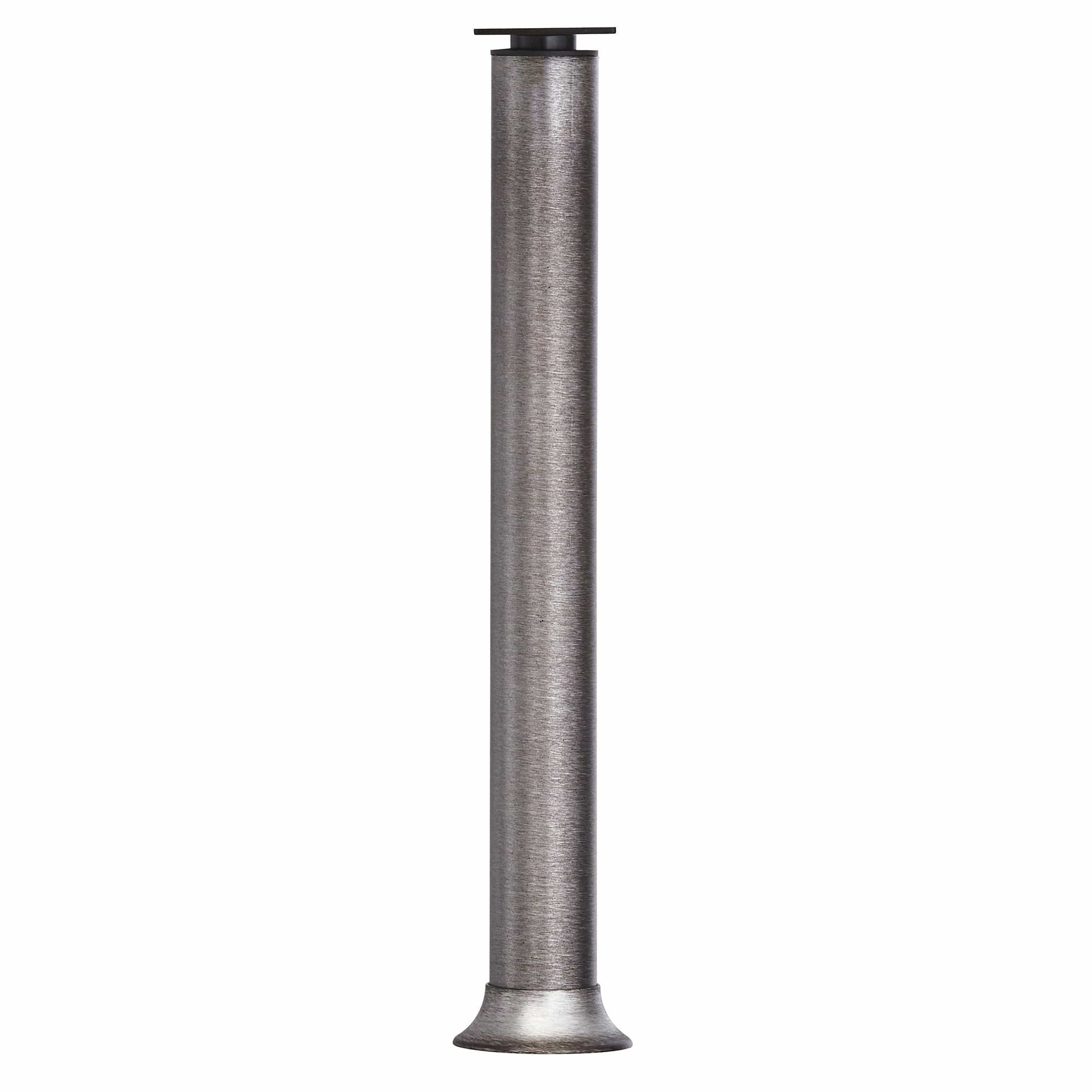 7-7/8" (200 mm) Vintage Adjustable Round Leg Rustic Iron alt 0