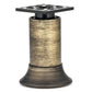 7-7/8" (200 mm) Vintage Adjustable Round Leg Rustic Brass alt 0