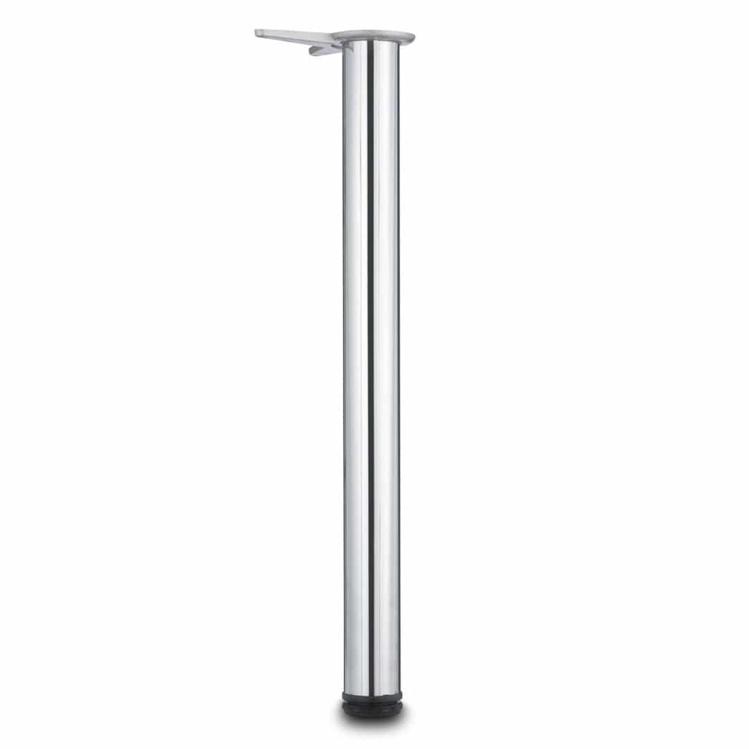 27-1/2" (700 mm) Adjustable Table Leg Chrome Pack of 4 alt 0
