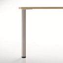 34-1/4" (870 mm) Adjustable Table Leg Brushed Chrome Pack of 4 alt 0