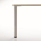 34-1/4" (870 mm) Adjustable Table Leg Brushed Chrome Pack of 4 alt 0