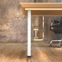 34-1/4" (870 mm) Adjustable Table Leg White alt 0
