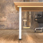 34-1/4" (870 mm) Adjustable Table Leg White alt 0