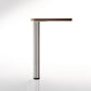 34-1/4" (870 mm) Adjustable Table Leg Brushed Nickel alt 0