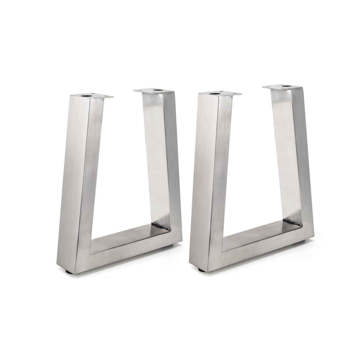 16-1/8" (410 mm) Adjustable Tapered Bench Legs Stainless Ste, 1 Pair alt 0