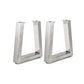 16-1/8" (410 mm) Adjustable Tapered Bench Legs Stainless Ste, 1 Pair alt 0