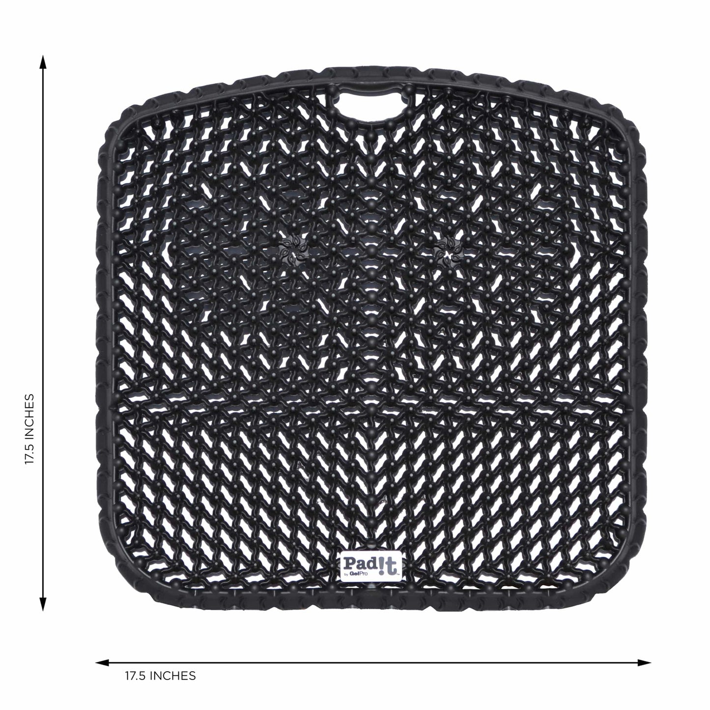 Pad-It Seat Cushion 17-1/2" x 17-1/2" Black alt 0