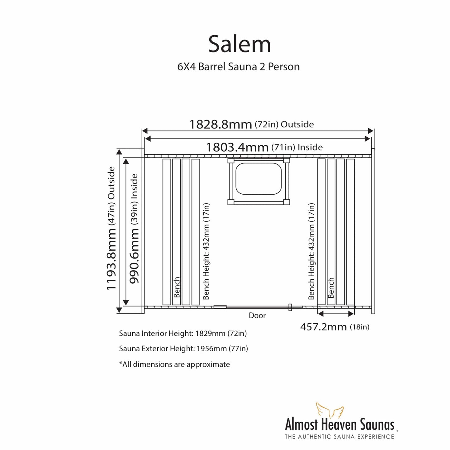 Salem Barrel Sauna alt 0