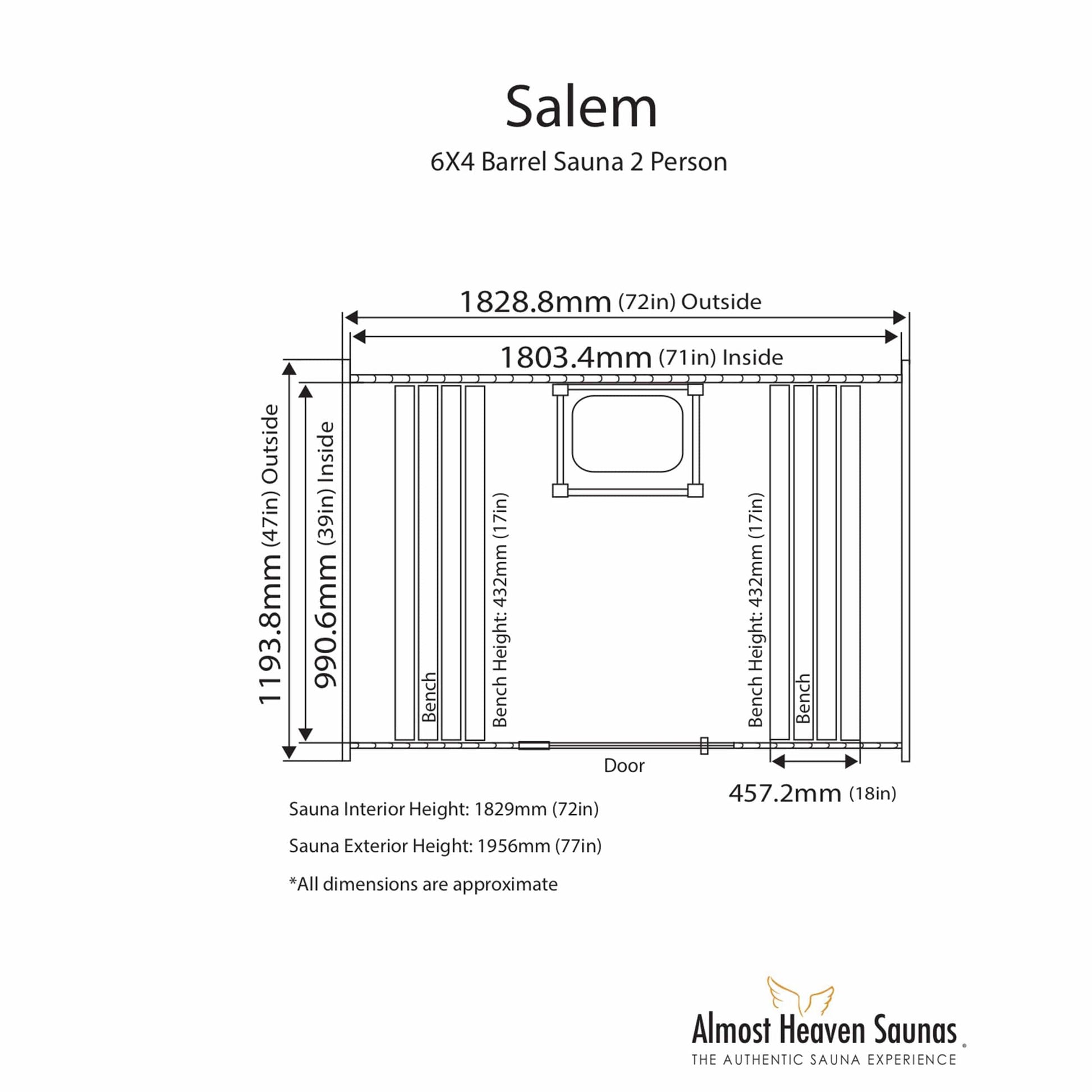 Salem Barrel Sauna alt 0