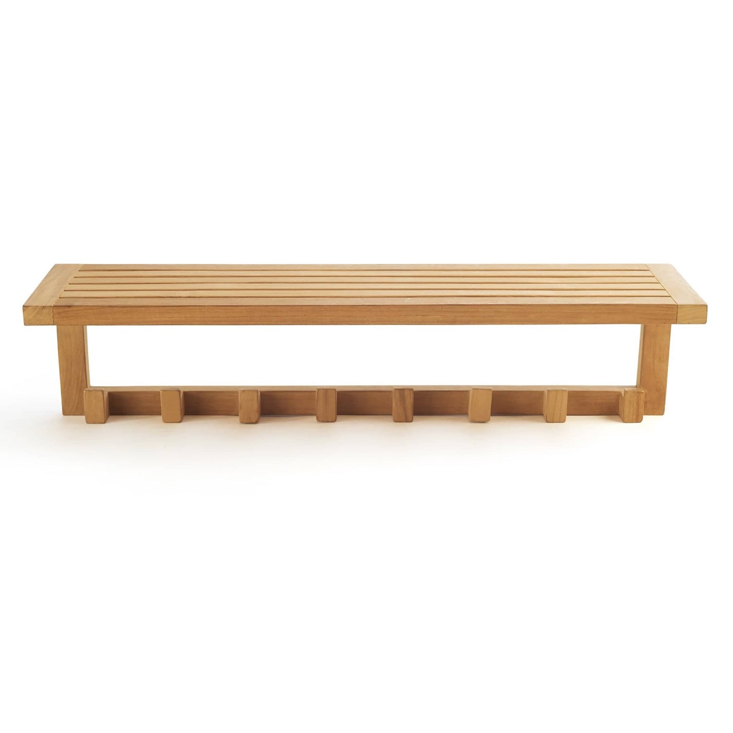 Wall Shelf with 8 Hooks alt 0