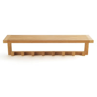 Wall Shelf with 8 Hooks alt 0