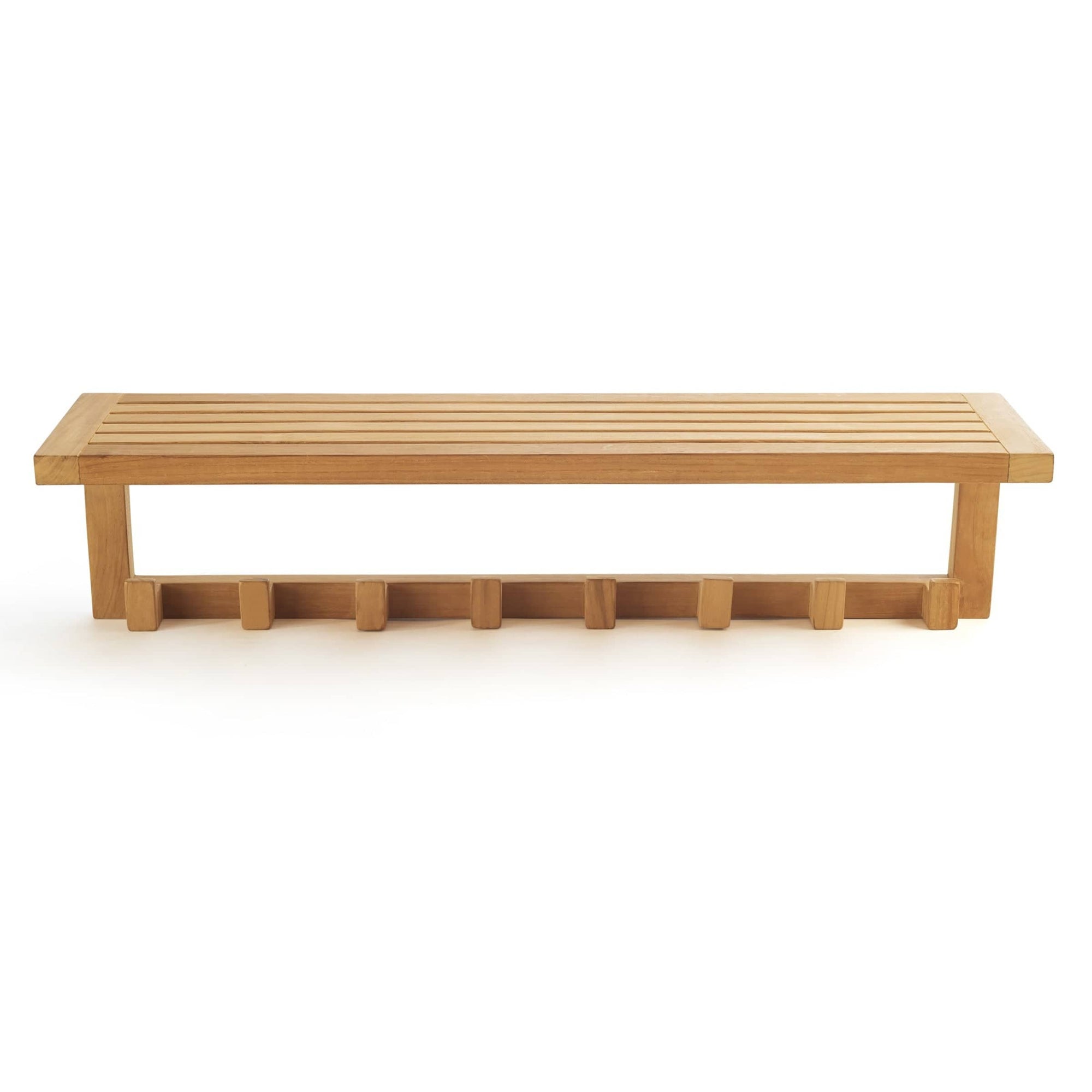 Wall Shelf with 8 Hooks alt 0