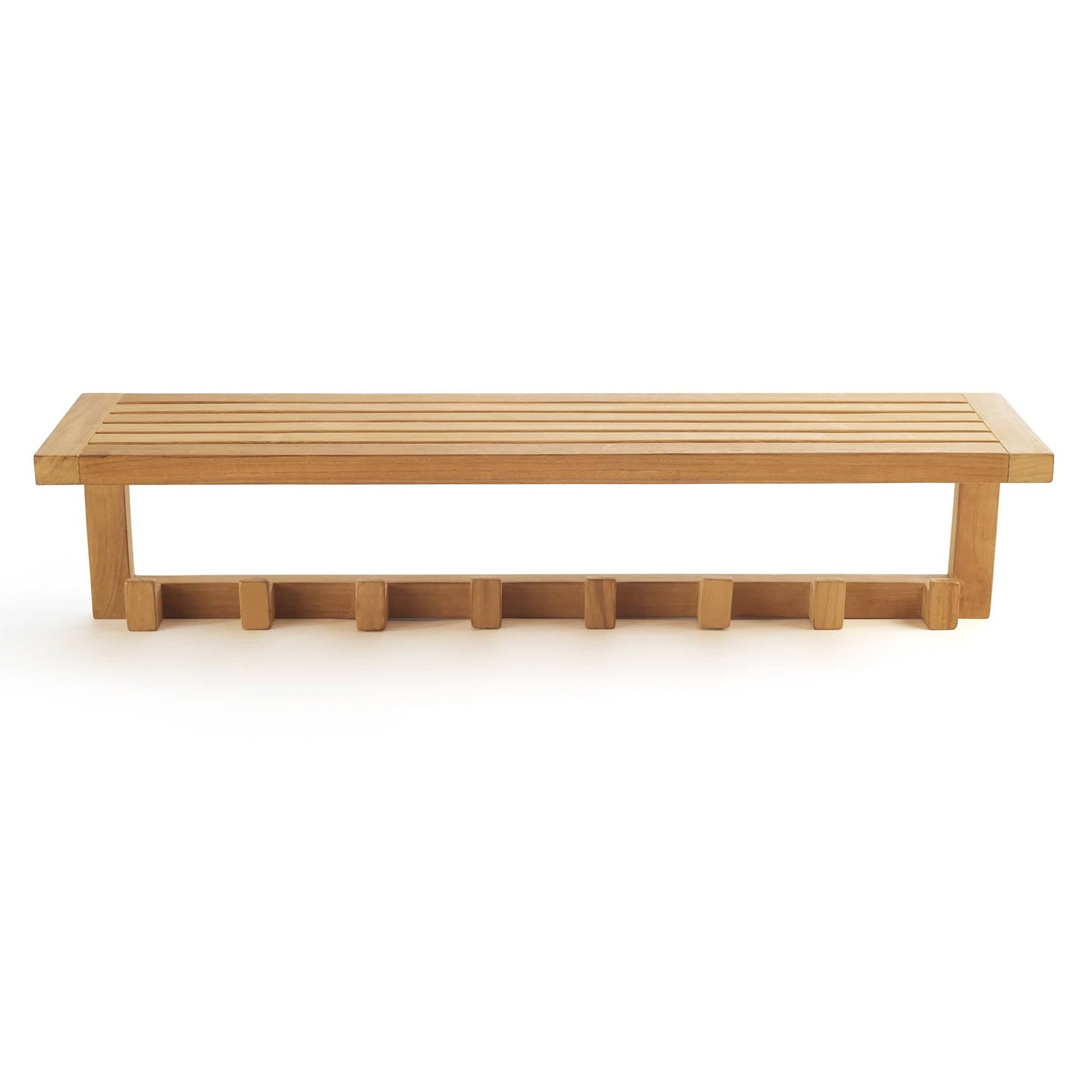 Wall Shelf with 8 Hooks alt 0