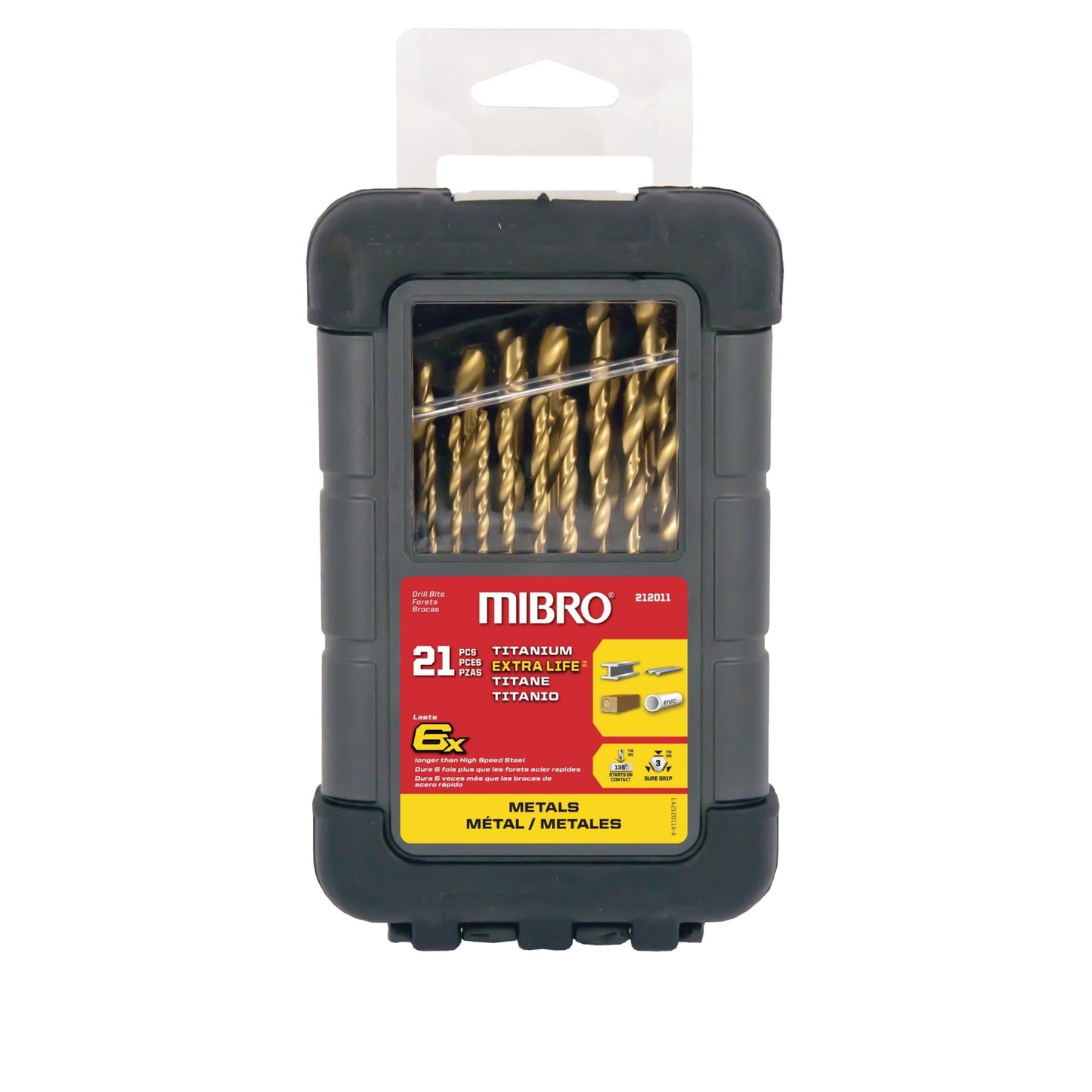 Titanium Nitride Coated Drill Bit Set 21pc alt 0