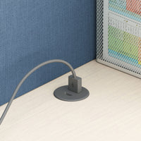 5V Rounded Recessed USB Charger Gray alt 0