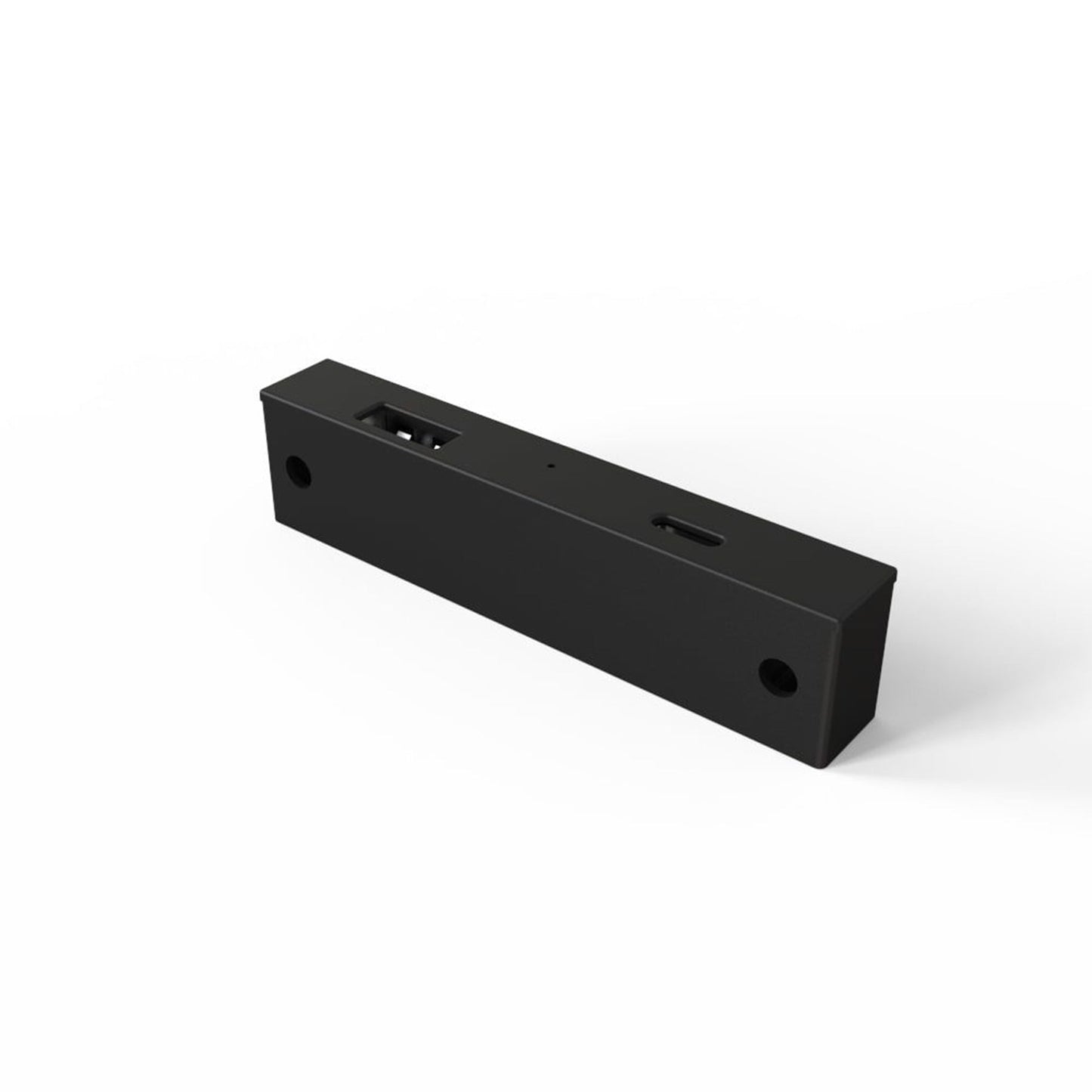 5V Rectangular Recessed or Surface Mount USB Charger Black alt 0