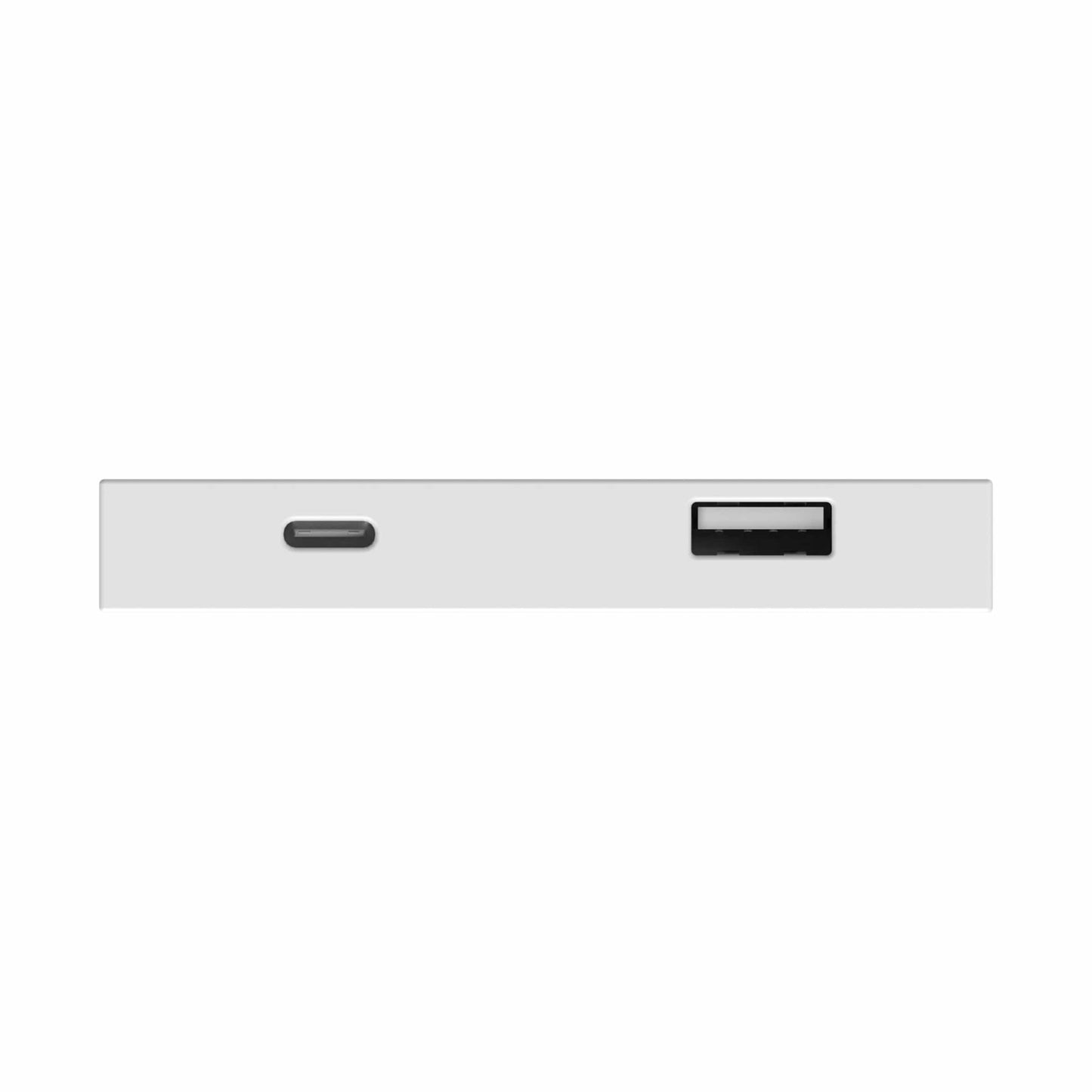5V Rectangular Recessed or Surface Mount USB Charger White alt 0