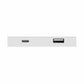 5V Rectangular Recessed or Surface Mount USB Charger White alt 0
