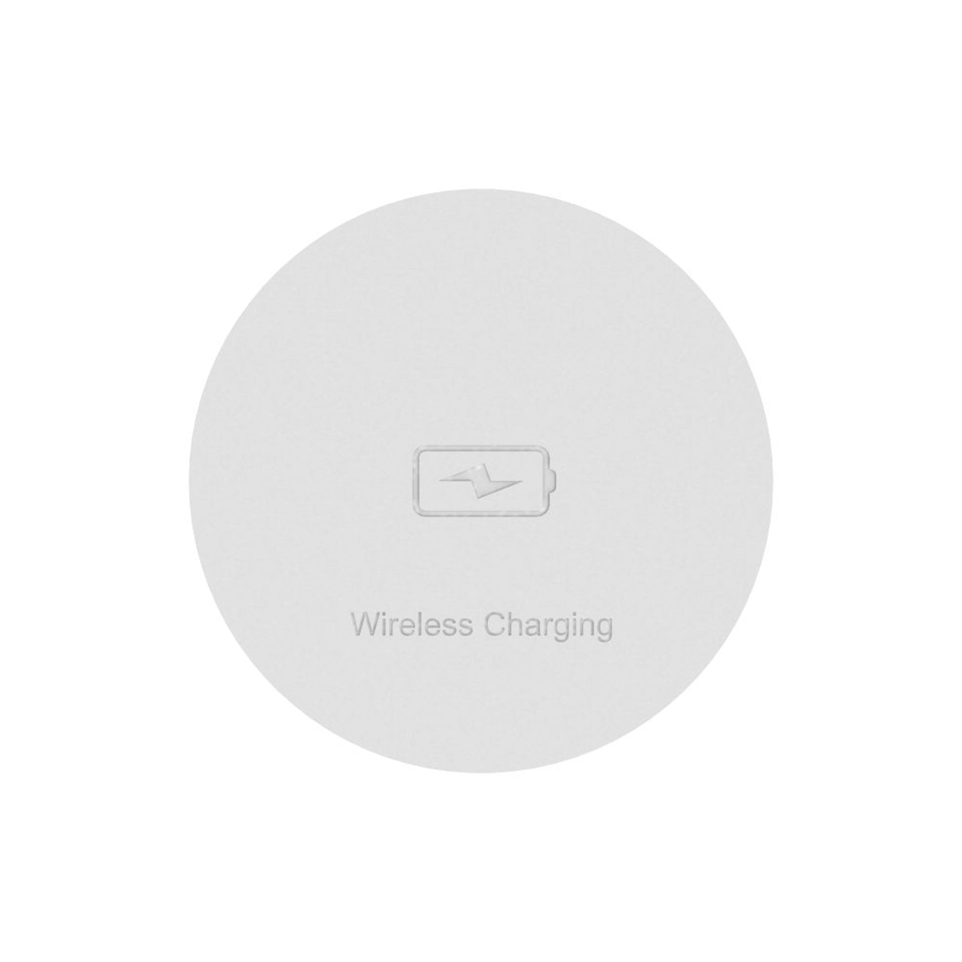 Recessed Top Mount Wireless QI Charging Station White alt 0
