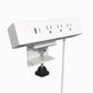 120V Clamp-On Power Bar and USB Charging Station White alt 0