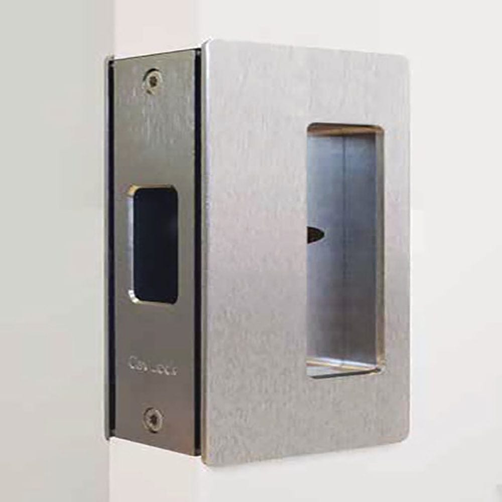 Cavity Sliders CL200 Passage Pocket Door Handle for 1-3/8" Door Satin Nickel alt 0