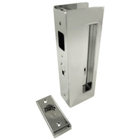 Cavity Sliders CL400 Magnetic Pocket Door Handle for 1-3/8" Door Bright Chrome LH Snib alt 0
