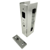 Cavity Sliders CL400 Magnetic Pocket Door Handle for 1-3/4" Door Bright Chrome LH Snib alt 0