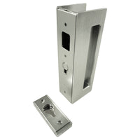 Cavity Sliders CL400 Magnetic Pocket Door Handle for 1-3/4" Door Satin Chrome LH Snib alt 0