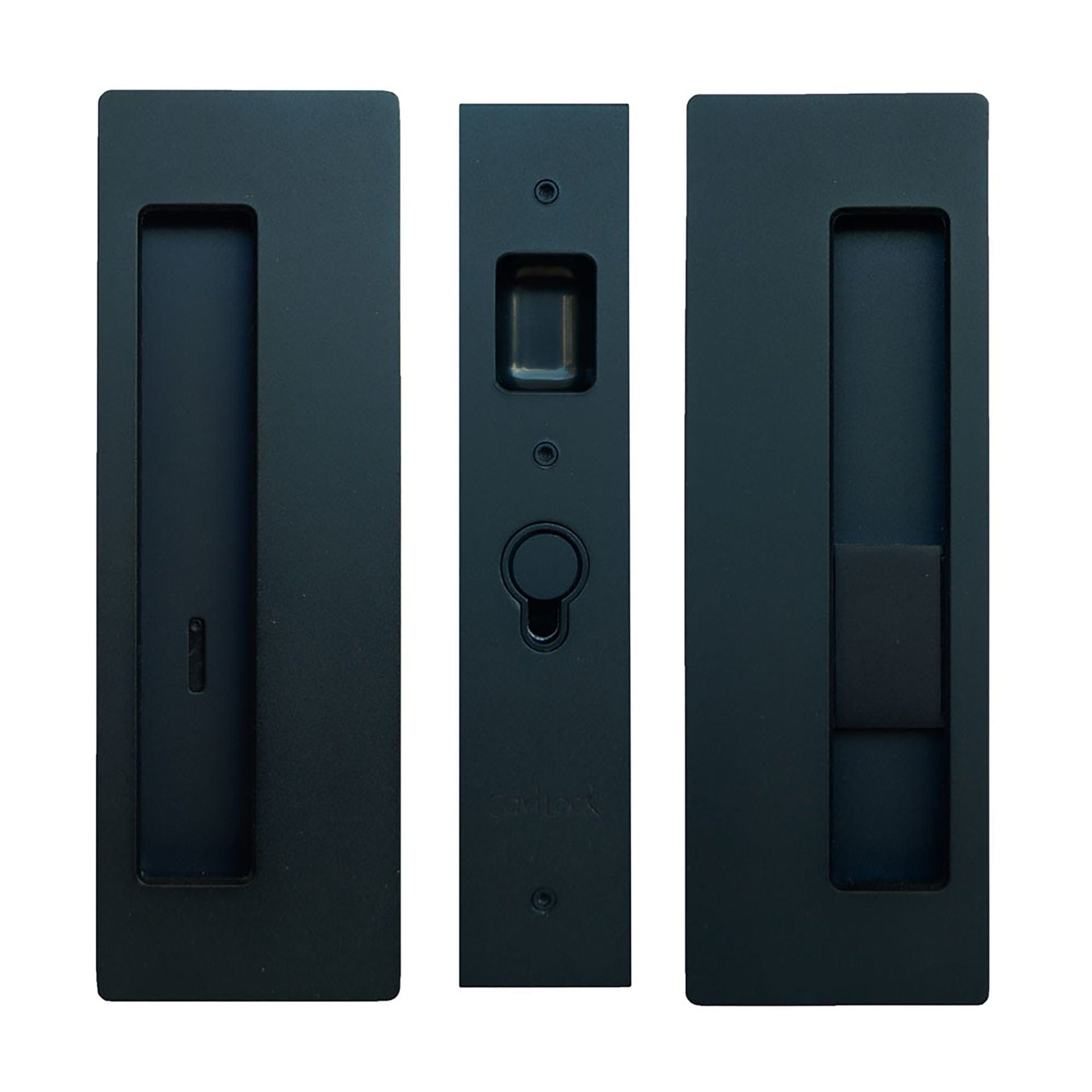 Cavity Sliders CL400 Magnetic Pocket Door Handle for 1-3/4" Door Matt Black RH Snib alt 0