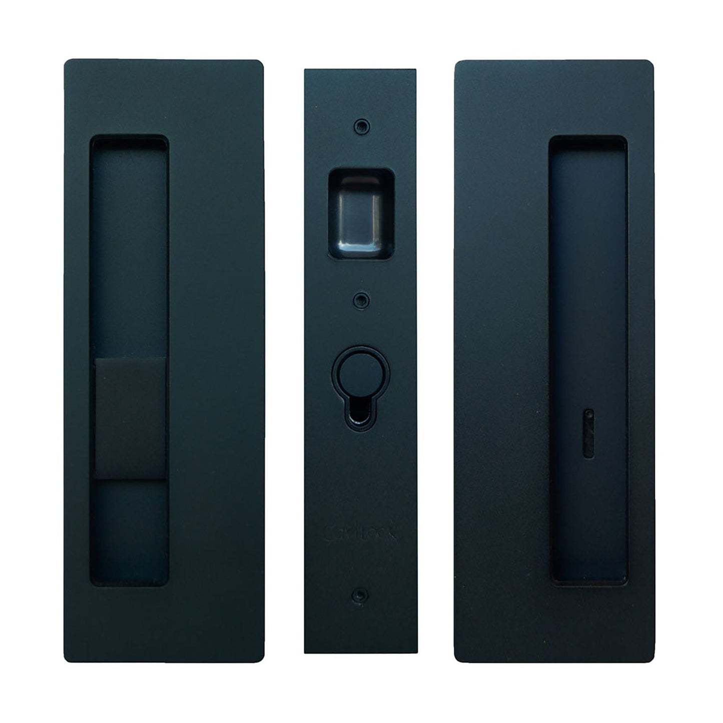 Cavity Sliders CL400 Magnetic Pocket Door Handle for 1-3/4" Door Matt Black LH Snib alt 0