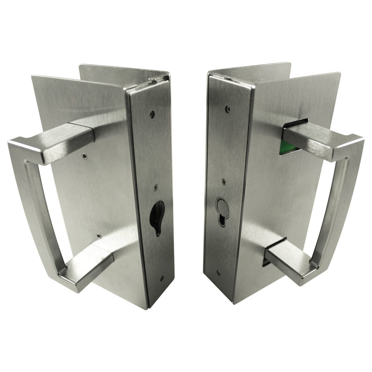 Cavity Sliders CL400 ADA Magnetic Bi-Parting  Pocket Door Handle for 1-3/4" Door Satin Chrome Emergengy/Snib alt 0