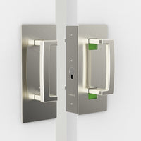 Cavity Sliders CL400 ADA Magnetic Bi-Parting  Pocket Door Handle for 1-3/4" Door Satin Chrome Emergengy/Snib alt 0