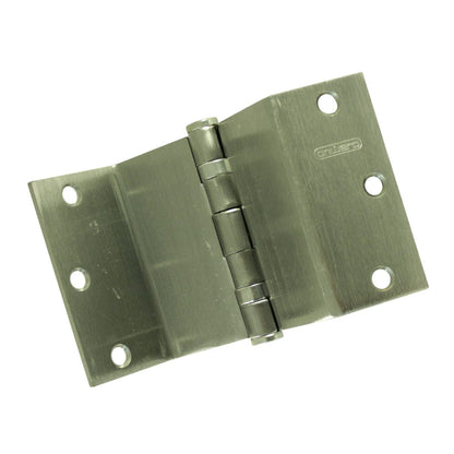 3-1/2"  Left Side Ball Bearing Wrap-Around Swing Clear Hinge alt 0