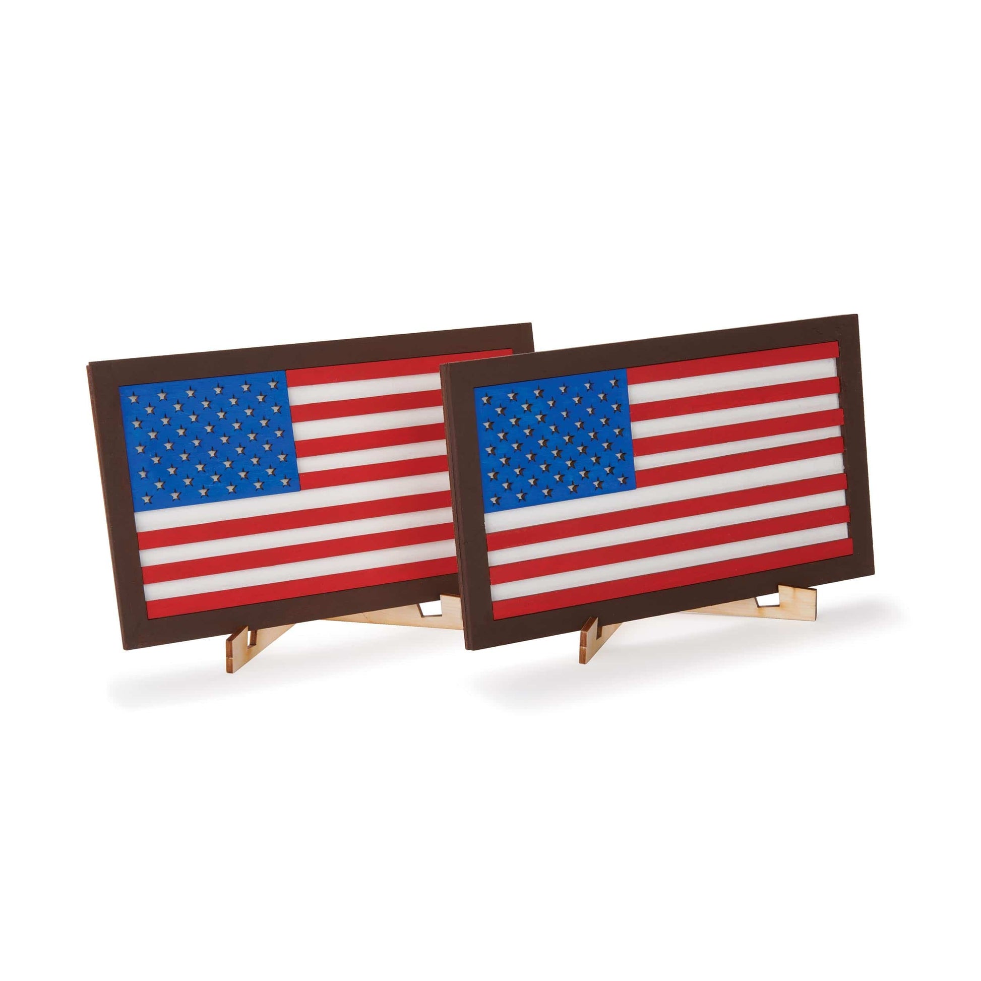Build Your Own Wooden Flag Kit - 2 Pack alt 0