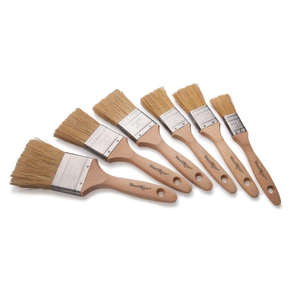 WR Brush 6 pc Set 100% Natural Bristle alt 0