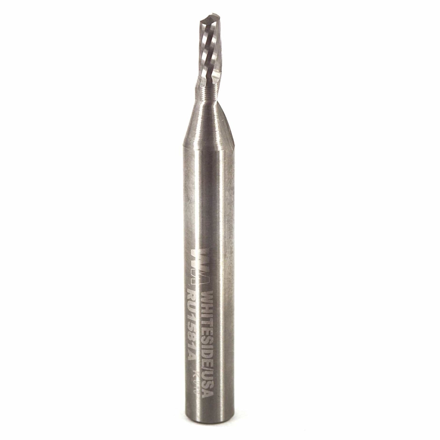 Single O-Flute Spiral Up Flute 1/4" SH 1/8" D 1/4" CL 2" OL alt 0