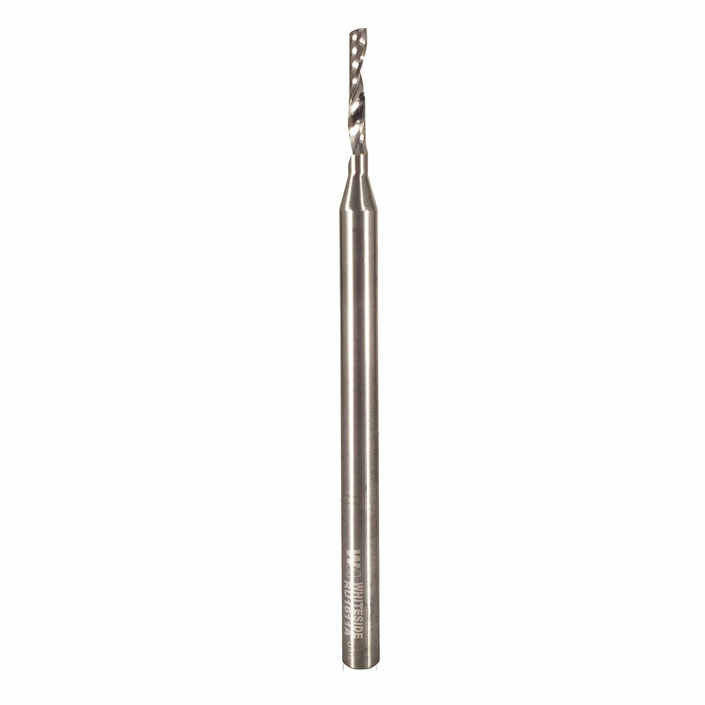O-Flute Spiral Up Flute 1/4" SH  1/8"D  5/8" CL  4" OL  1 FL alt 0