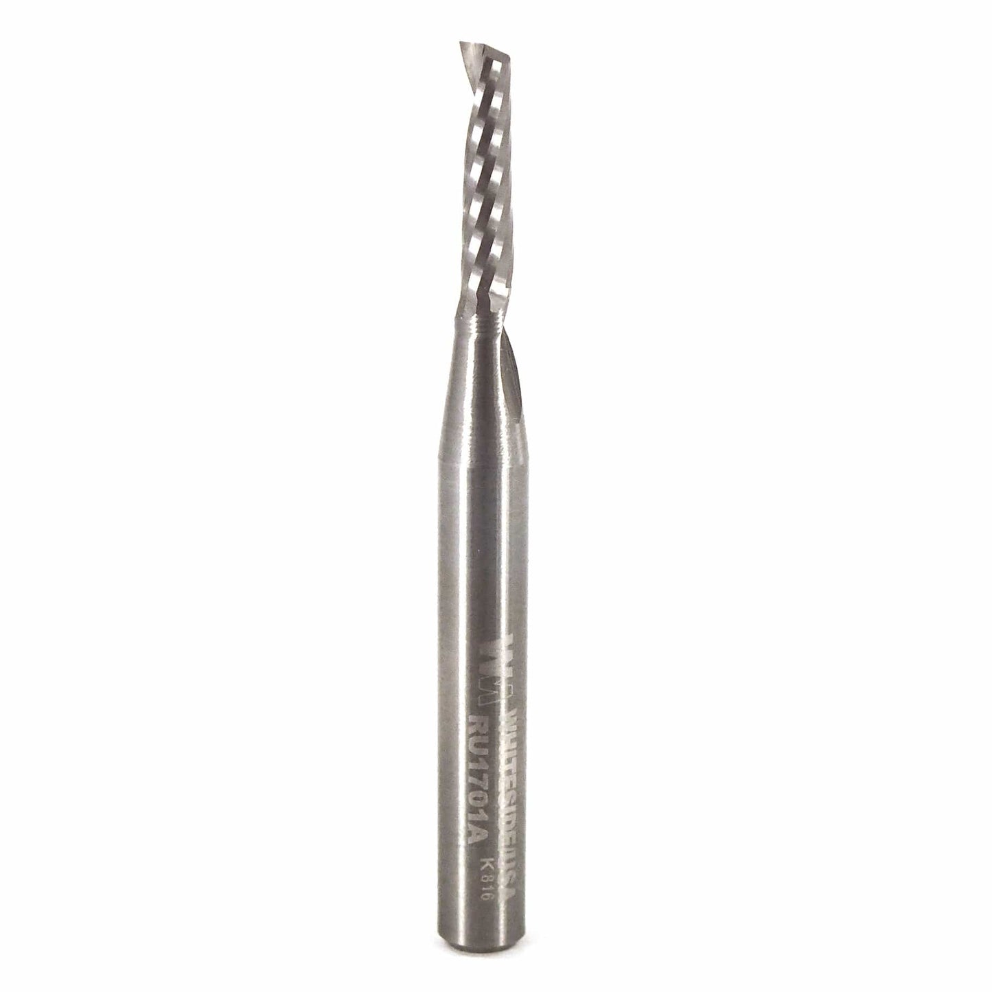 Single O-Flute Spiral Up Flute 1/4" SH 5/32" D 5/8" CL 2-1/2 alt 0