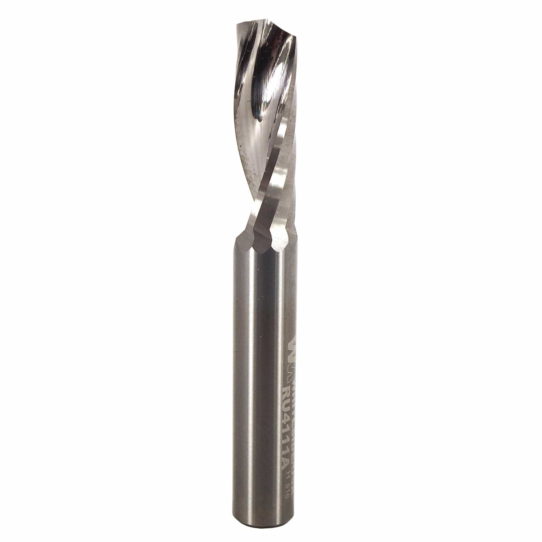 Single O-Flute Upcut Spiral Router Bit - 3/8