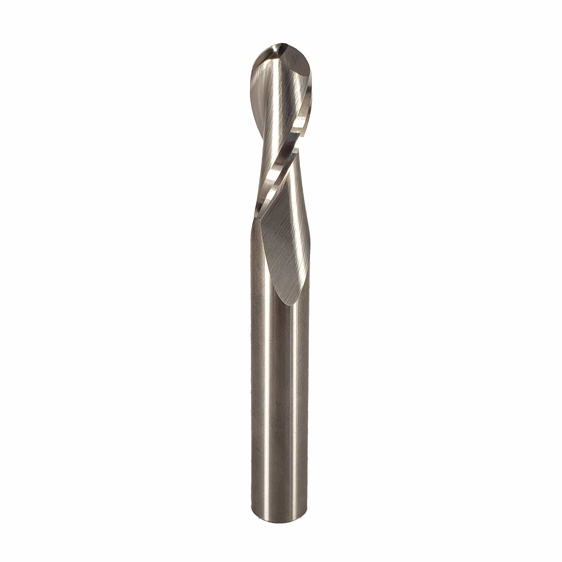 Ball Nose Up Cut Spiral SC 3/8" SH  3/8" D  1" CL alt 0