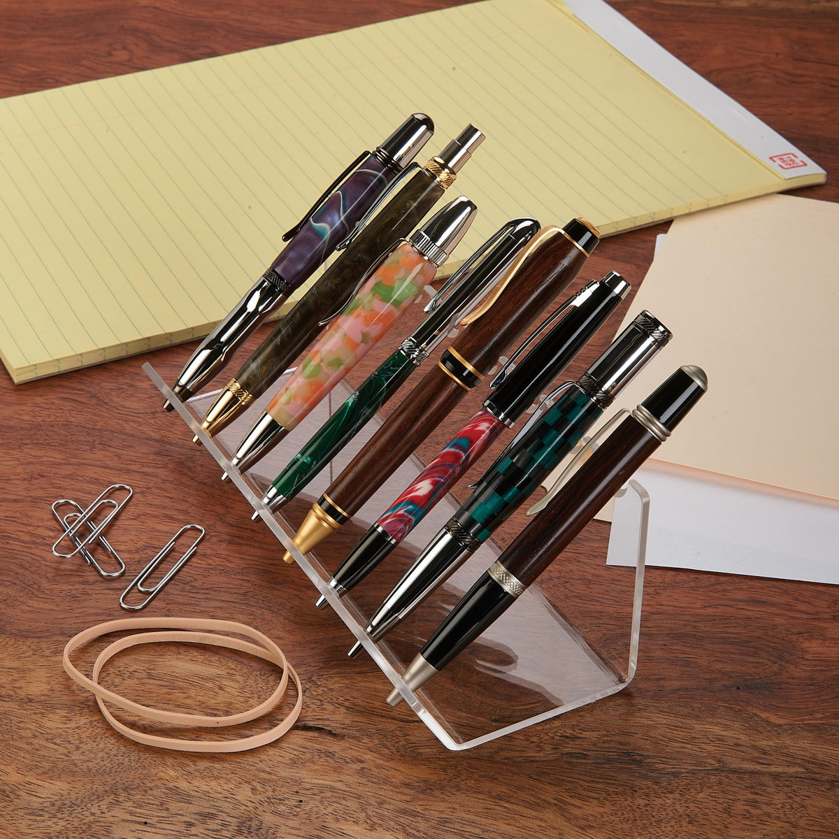 WoodRiver Eight Pen/Pencil Acrylic Display Stand | Woodcraft