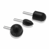 Extreme Rotary Burr Set - 1/4" Shaft – Very Coarse - 3 Piece alt 0