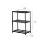 MeshWorks Shelving 3 Tier Black alt 0