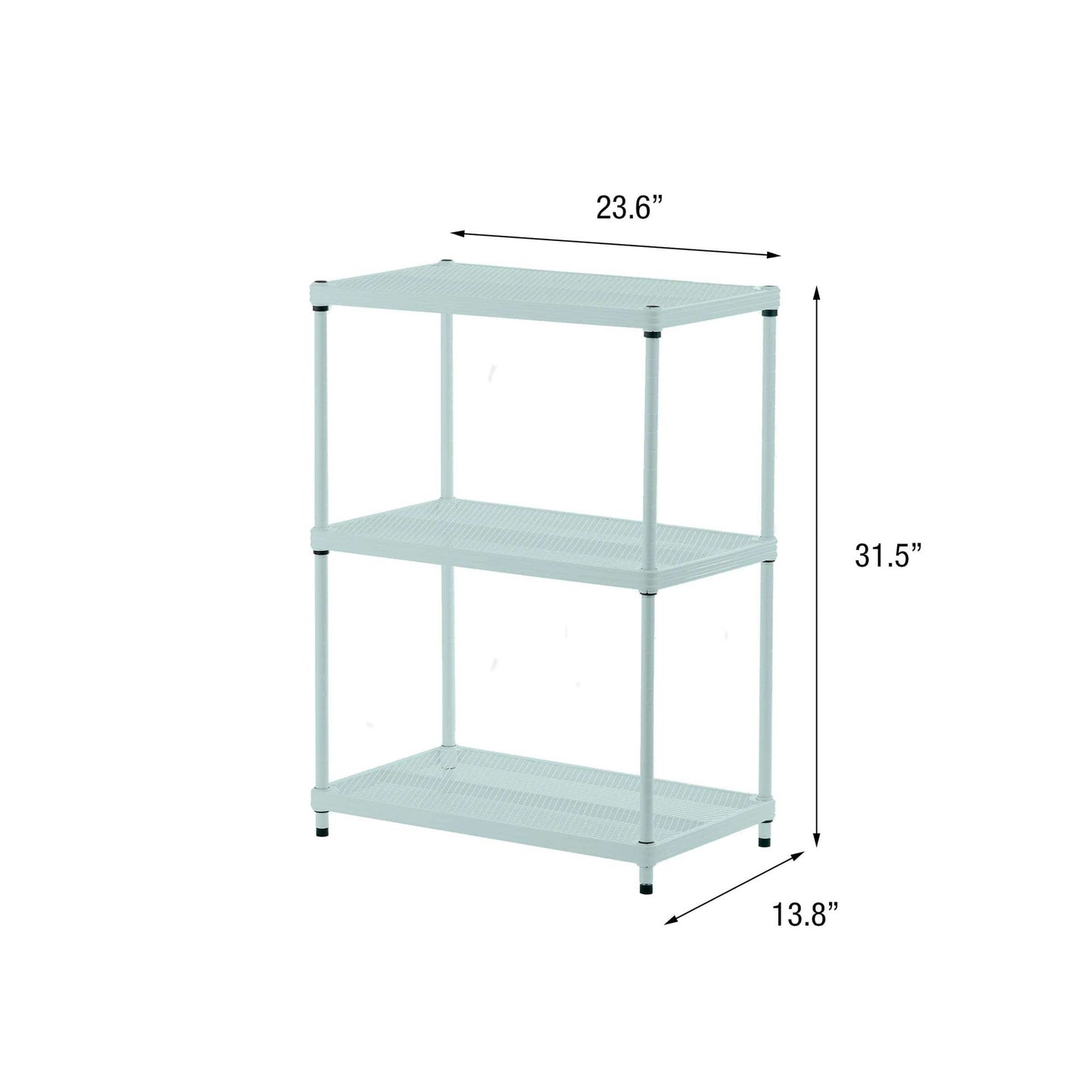 MeshWorks Shelving 3 Tier Sage Green alt 0